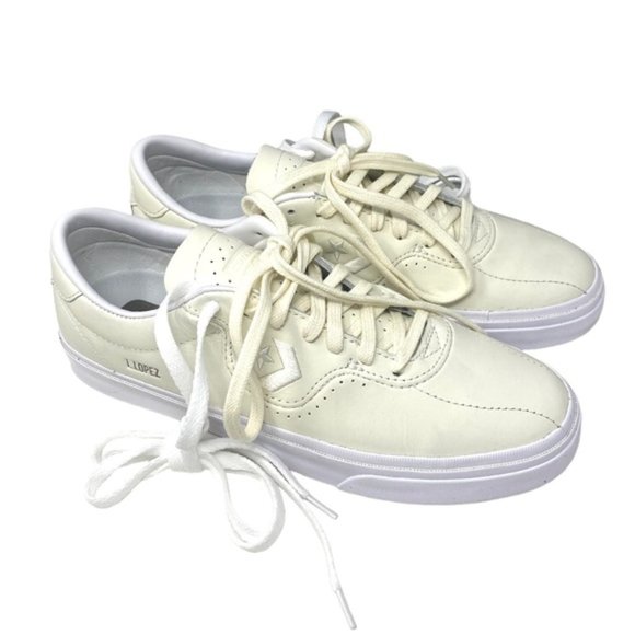💖MEGA SALE💖Converse Louie Lopez Pro Low Top White Women Leather Shoes 170500C - Picture 9 of 11